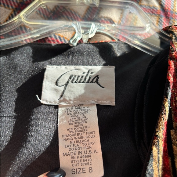 Guilia 2pc Jacket /top and slacks set size 8 nwt - Picture 4 of 5